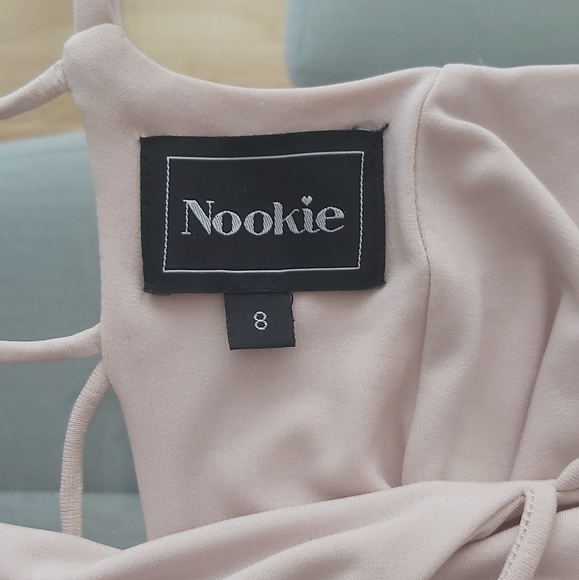 NOOKIE PINK NUDE BODYCON DRESS - Picture 5 of 7